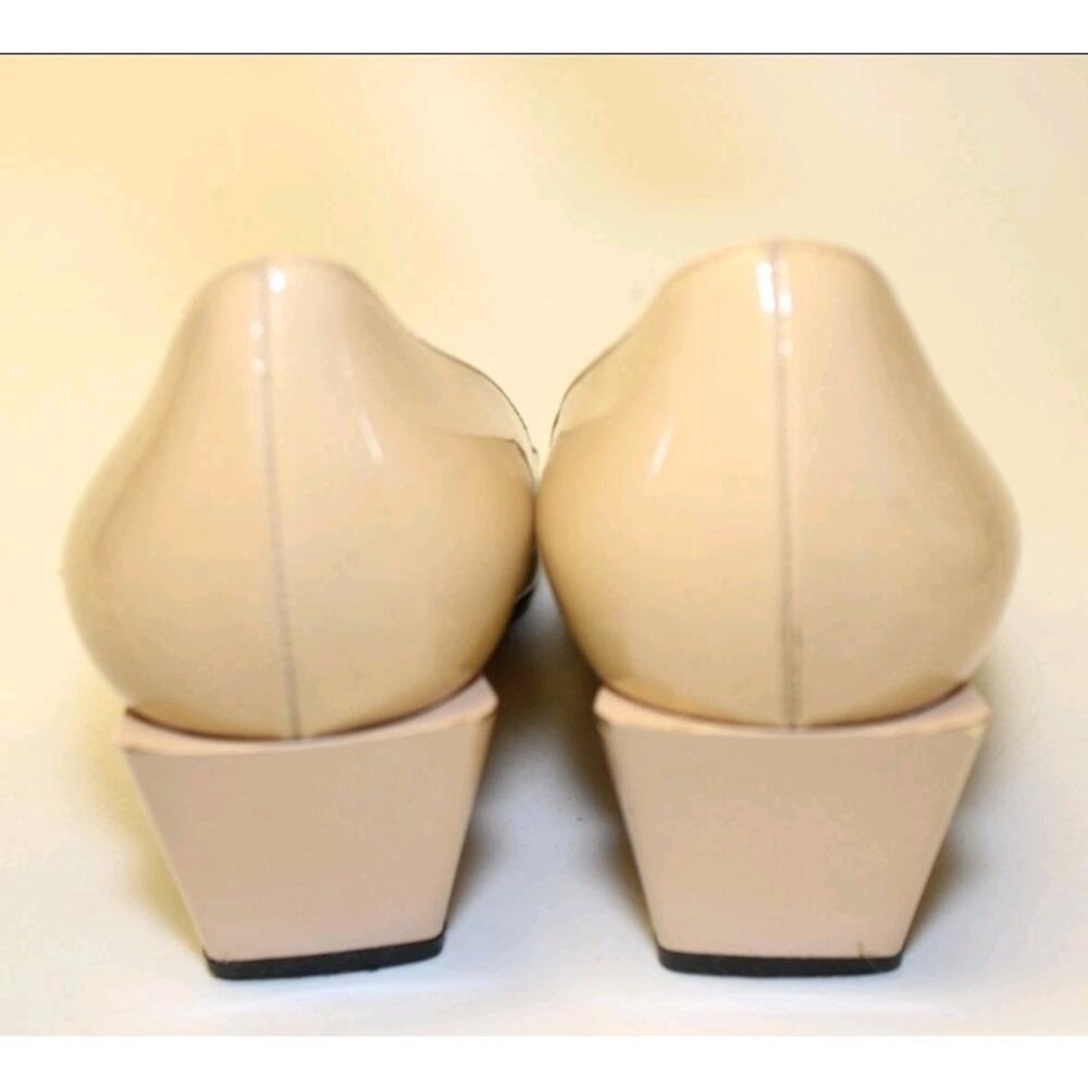 Fendi Nude Patent Leather Mid Heeled Pumps Italy 8 38.5 - Picture 7 of 16